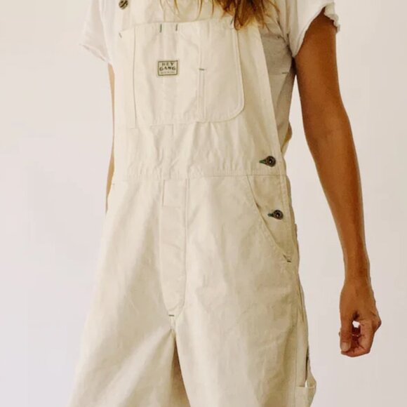 Hey Gang The Miner Overalls Natural Canvas NWT - Picture 4 of 4